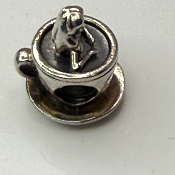 Retired Pandora Disney Parks Alice in Teacup Charm S925 ALE - Picture 3 of 6